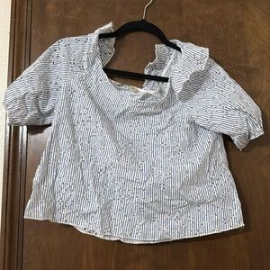 Zara basic off the shoulder shirt